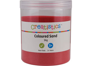 Creatistics Coloured Sand Red – 1kg