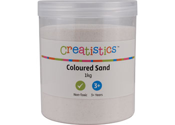 Creatistics Coloured Sand White – 1kg