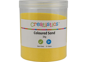 Creatistics Coloured Sand Yellow – 1kg