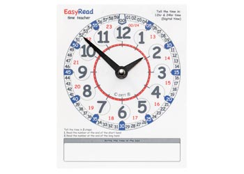 Easy Read Clock Dial – Student – 15x19cm Set of 10 - MTA Catalogue