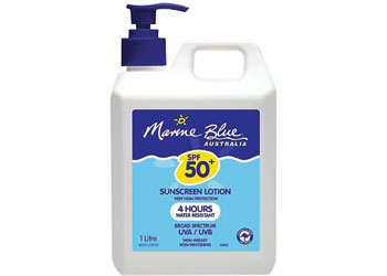 marine blue sunscreen