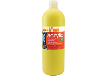 Student Acrylic Paint 1L – Cool Yellow