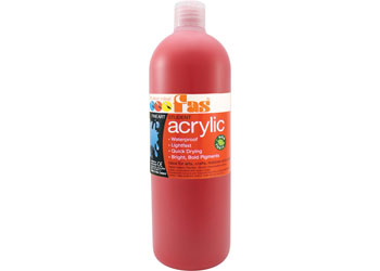 Student Acrylic Paint 1L – Cool Red