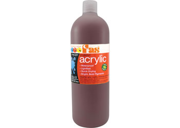 Student Acrylic Paint 1L – Burnt Sienna