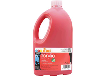Student Acrylic Paint – Warm Red 2 Litre