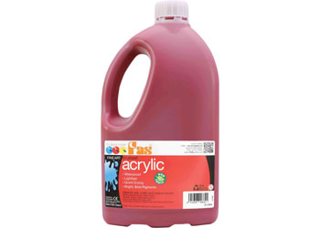 Student Acrylic Paint – Cool Red 2 Litre