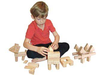 wooden blocks the warehouse