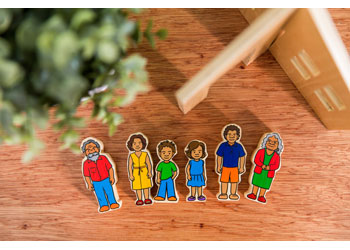 Aboriginal Block Play Family – 6 pieces