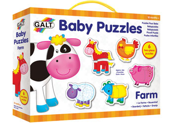 Galt – Baby Puzzles – Farm – 6pk - MTA Catalogue