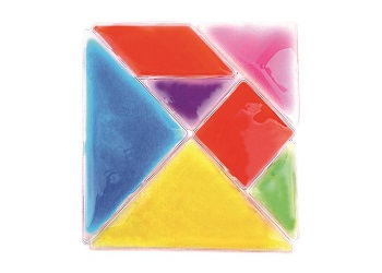 Liquid Filled Tangram Shapes – 7 Pieces