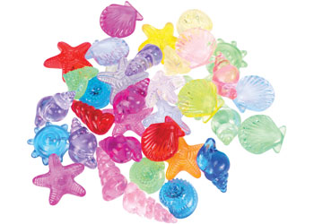 Teachables – Transparent Shells – 36 pieces