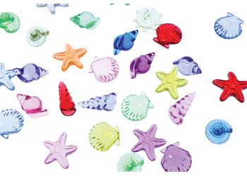 Teachables – Transparent Shells – 36 pieces