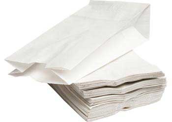 Paper Bags White 11.5 x 21.5 – Pack of 100