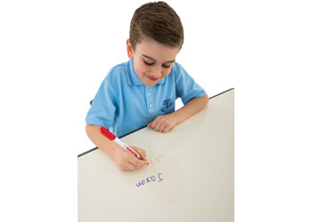 Ergerite Whiteboard Rectangular Table – 120 x 60cm – 52-74cm high