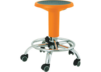 Ergerite – Height Adjustable Stool – Orange