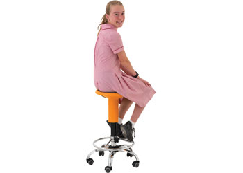 Ergerite – Height Adjustable Stool – Orange