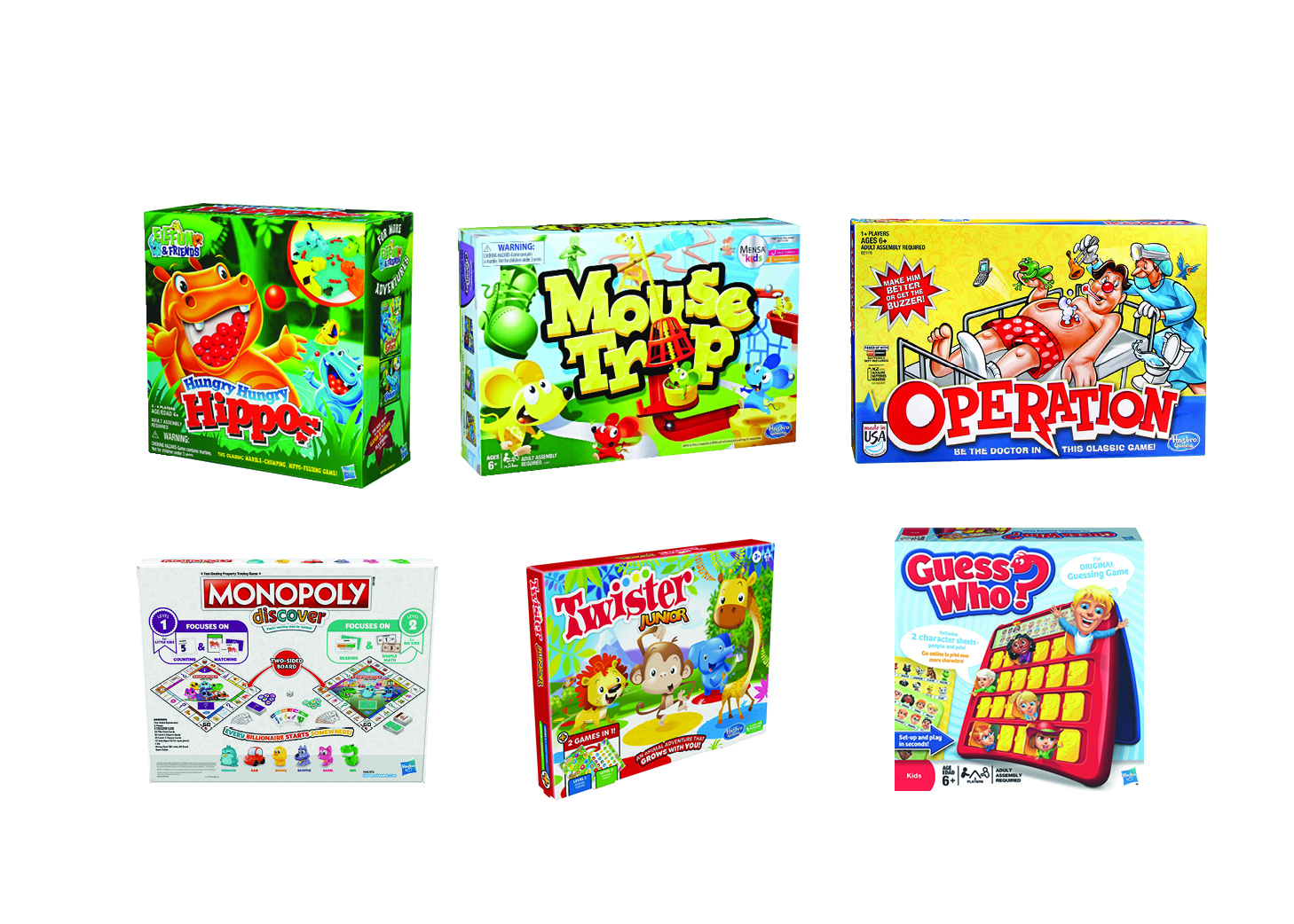 Hasbro – Junior Games Pack Set of 6