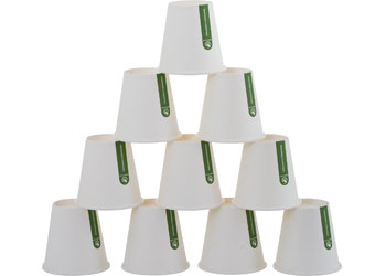 White Eco Paper Cups 8OZ – Pack of 50