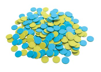 Two-Coloured Counters Yellow & Blue – 1000pc