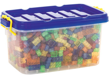 Teachables – Small Translucent Building Blocks – 1000 pieces