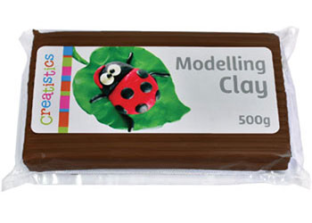 Creatistics Modelling Clay – Brown 500g Pack