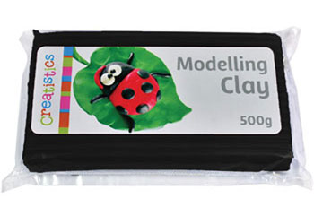 Creatistics Modelling Clay – Black 500g Pack