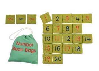 Numbers 1-20 Bean Bags - Kesco Catalogue