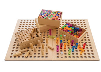 Teachables – Wooden Peg Board Kit – 352 pieces – A2