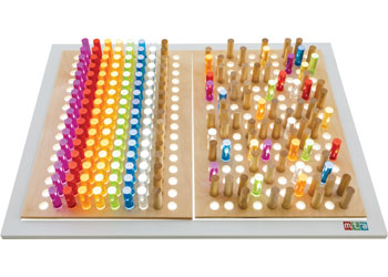 Teachables – Wooden Peg Board Kit – 352 pieces – A2