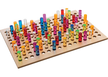 Teachables – Wooden Peg Board – A3