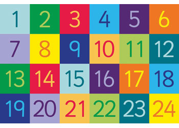 Rainbow 1-24 Numbers Carpet – 1.5x1m - MTA Catalogue