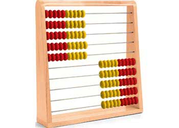 Giant Wooden Abacus – Red & Yellow Beads - Abacus