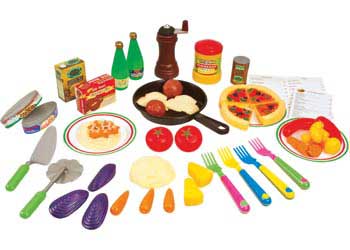 multicultural play food set