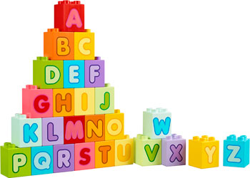 Letters by LEGO Education 130 Pieces