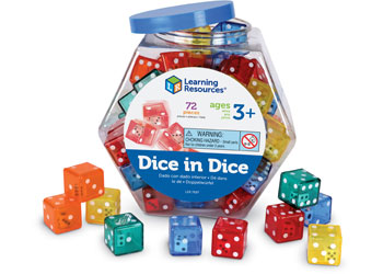 Dice In Dice – Set of 72 dice in jar