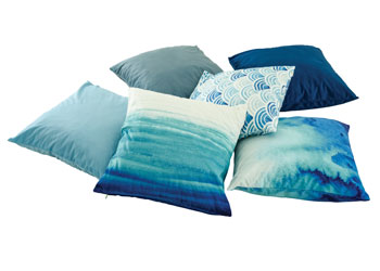 MTA Spaces – Blue Wave Cushion Cover – 50cm