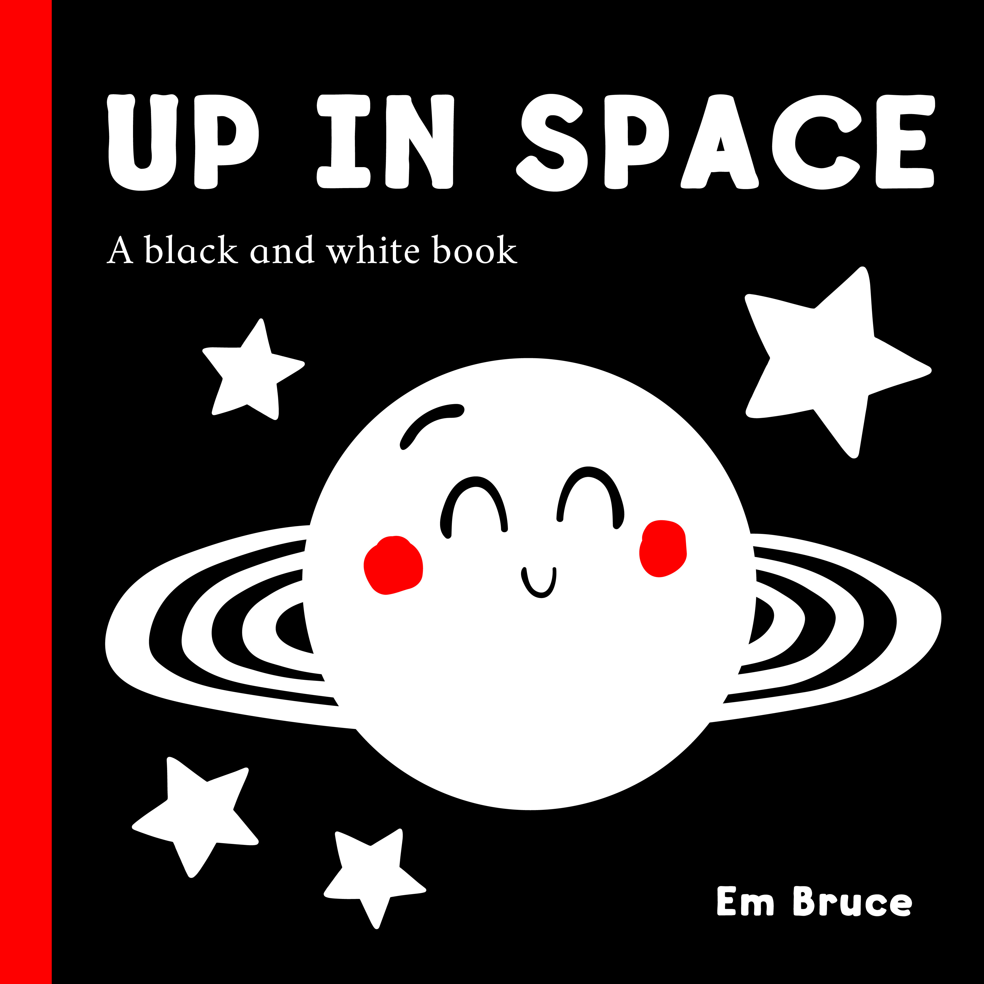Up in Space Black & White Board Book