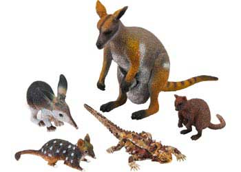 NEW S&N SMALL QUOLL plastic toy wild zoo Australian animal marsupial 