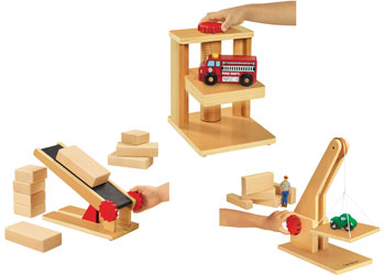 Block Play Simple Machines Kit – Set of 3