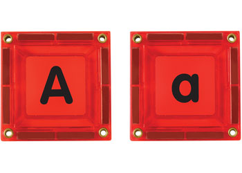 Double-sided Magnetic Letter Tiles