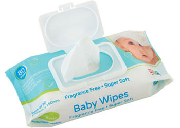 Max & Rosie Baby Wipes Fragrance Free  – 12 x Pack of 80