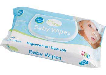 Max & Rosie Baby Wipes Fragrance Free  – Pack of 80