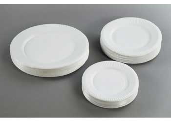 Unwaxed Paper Plates 23cm – Pack of 50