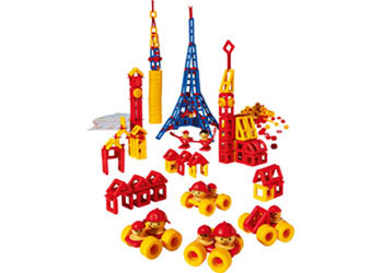 Mobilo Construction Set with Large Wheels – 424 pieces