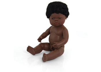 Baby Doll with Hair – Aboriginal Boy 38cm