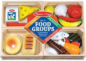 Melissa & Doug – Wooden Food Groups