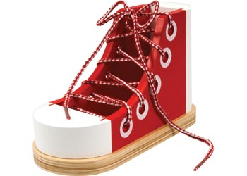Melissa & Doug Wooden Lacing Sneaker Mnd3018 for sale online 