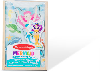 Melissa & Doug Magnetic Dress-Up Play Set Mermaid