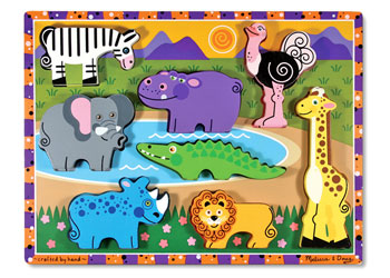 Melissa Doug Safari Chunky Puzzle