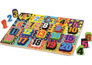 Melissa & Doug – Jumbo Numbers Chunky Puzzle – 20pc